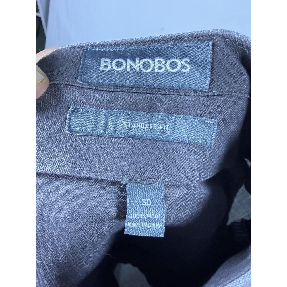 EUC Bonobos Vitale Barberis Canonico 2-Piece Suit Gray Mens 38R Wool Pants 30x30 - Picture 9 of 11